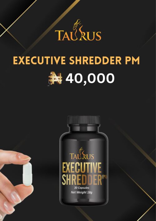 Taurus Executive Shredder PM herbal nighttime fat burner supplement for healthy sleep, metabolism, and weight loss – Taurus Mind and Body Wellness