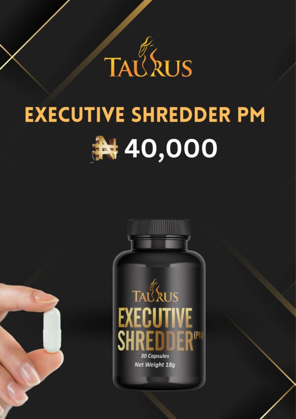 Taurus Executive Shredder PM herbal nighttime fat burner supplement for healthy sleep, metabolism, and weight loss – Taurus Mind and Body Wellness
