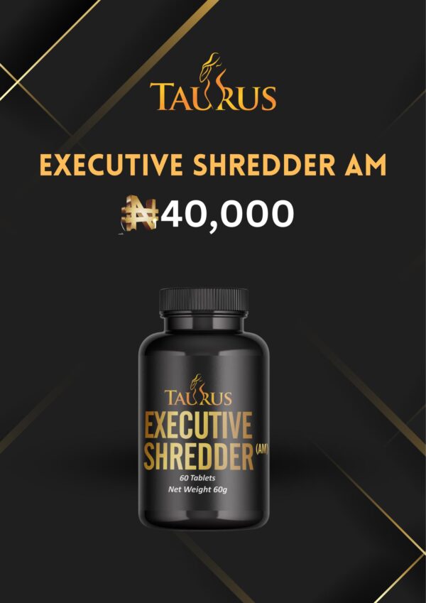 Taurus Executive Shredder AM herbal fat burner for weight loss and metabolism boost – Taurus Mind and Body Wellness