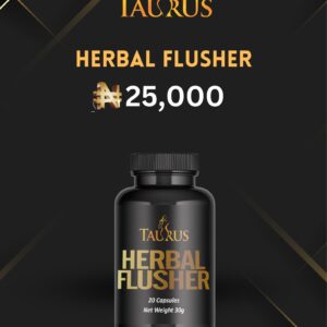 Taurus Herbal Flusher – natural herbal detox and cleansing formula for belly fat reduction and cholesterol control