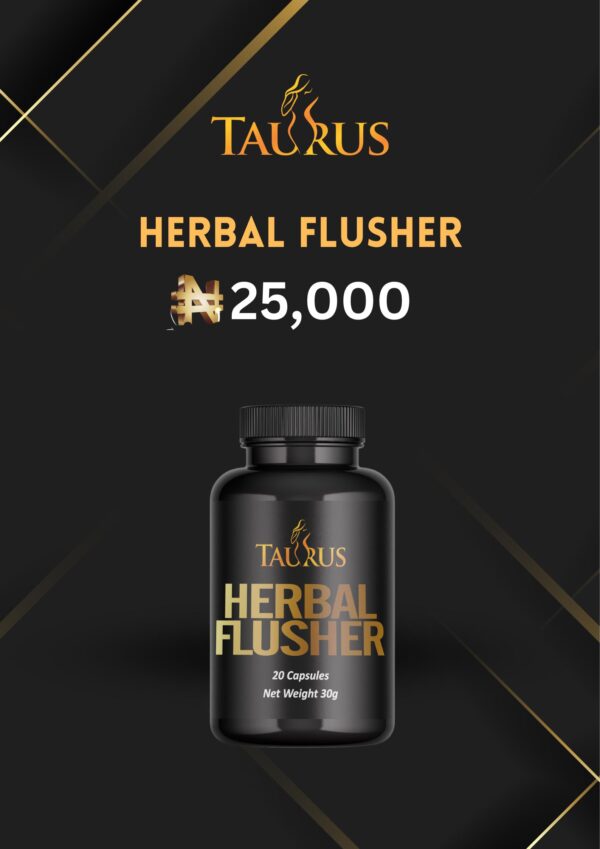 Taurus Herbal Flusher – natural herbal detox and cleansing formula for belly fat reduction and cholesterol control